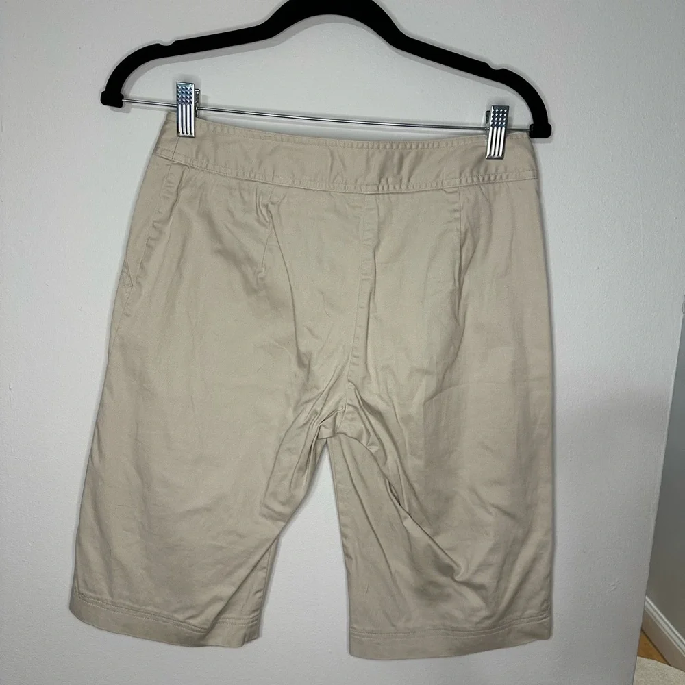 For‎ The Republic Women's  Mid Rise Bermuda Beige Shorts Size 2